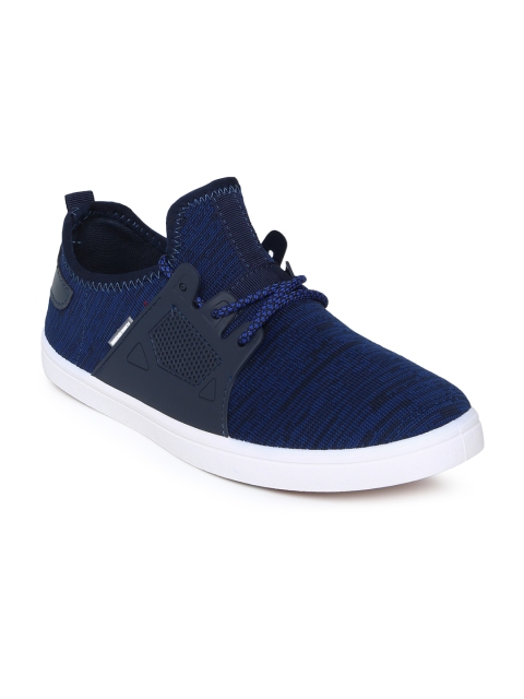 

Flying Machine Men Navy Blue & Black Damian Sneakers