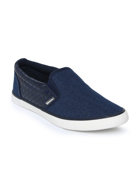

Flying Machine Men Blue Slip-On BRON Sneakers