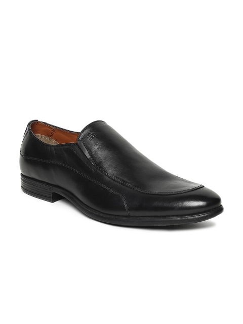 

Arrow Men Black Formal Leather Slip-Ons