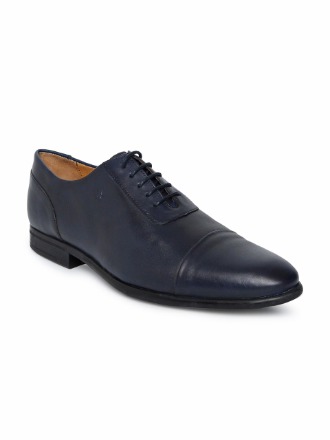 

Arrow Men Navy Blue ROBER Leather Formal Oxfords