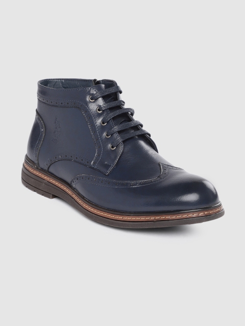 

U.S. Polo Assn. Men Navy Blue Flat Boots