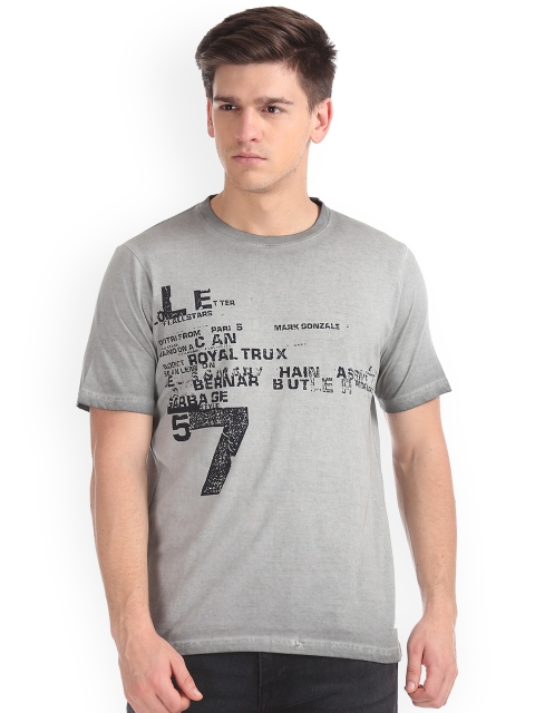 

Cherokee Men Grey Printed Round Neck T-shirt