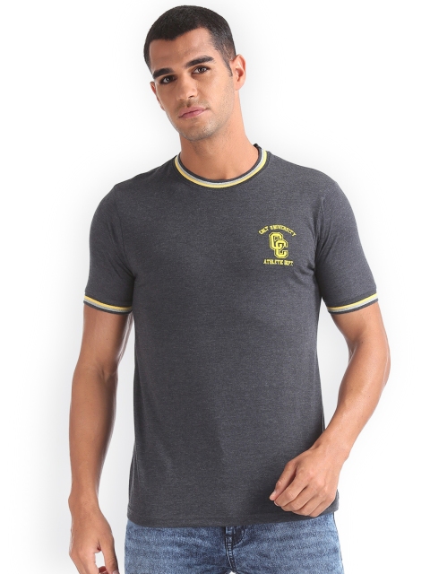 

Colt Men Grey Printed Round Neck T-shirt