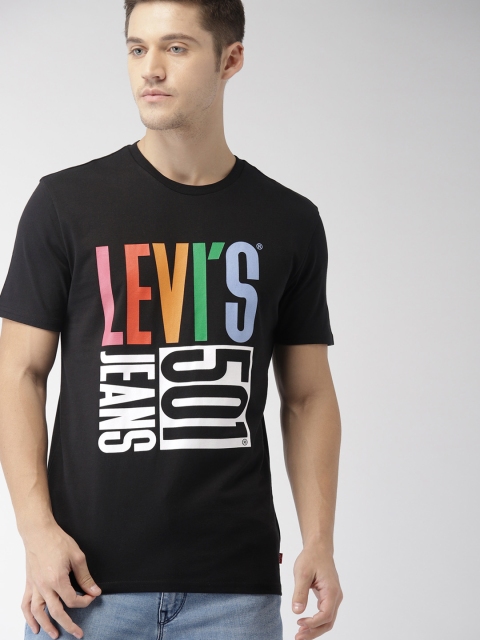 

Levis Men Black Printed Round Neck T-shirt