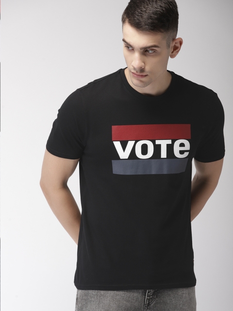 

Levis Men Black Printed Round Neck T-shirt