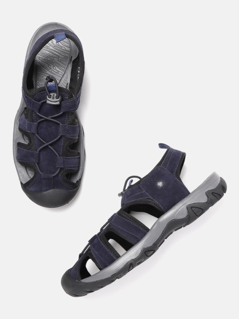 

The Roadster Lifestyle Co Men Navy Blue & Black Fisherman Sandals