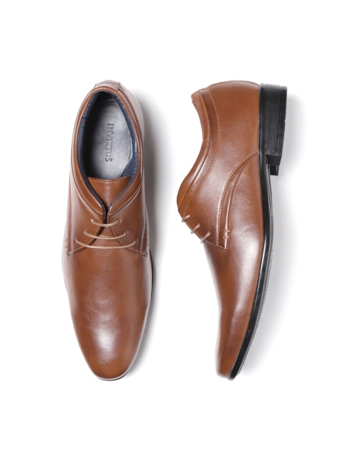 

INVICTUS Men Brown Solid Formal Derbys