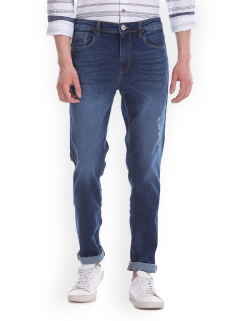 

Cherokee Men Blue Slim Fit Low-Rise Low Distress Stretchable Jeans