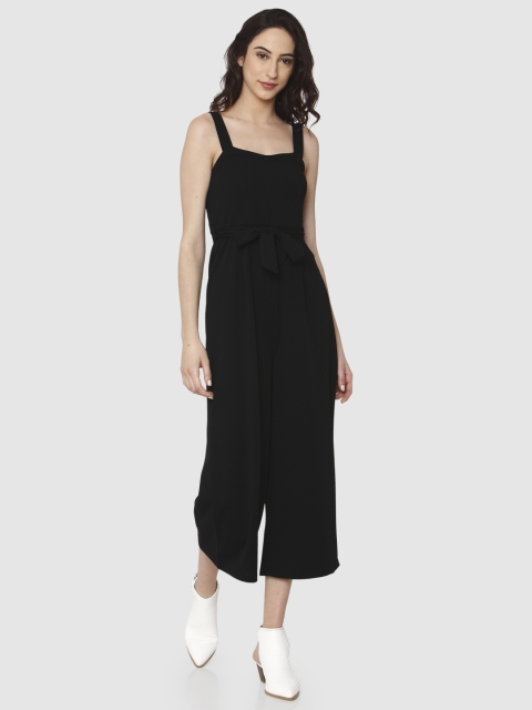 

Vero Moda Black Solid Culotte Jumpsuit