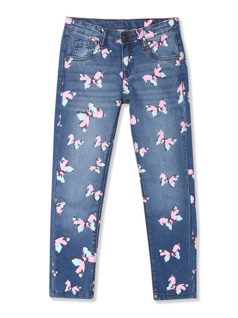 

Cherokee Girls Blue Slim Fit Mid-Rise Clean Look Jeans
