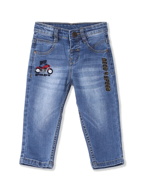 

Donuts Boys Blue Regular Fit Mid-Rise Clean Look Stretchable Jeans
