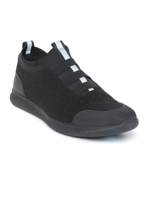 

Louis Philippe Men Black Slip-On Sneakers