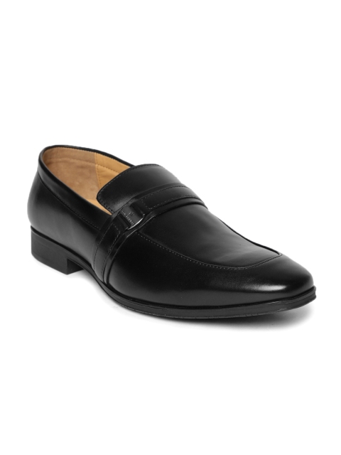 

Louis Philippe Men Black Formal Leather Slip-Ons