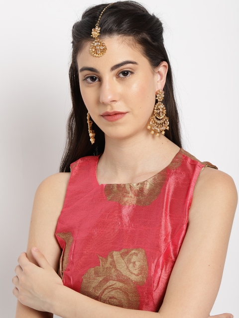 

Rubans Gold-Plated Embellished Jewellery Set