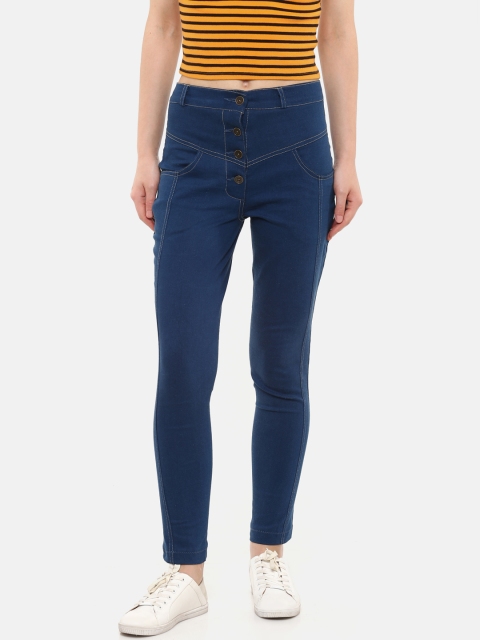 

Rider Republic Women Blue Slim Fit High-Rise Clean Look Stretchable Jeans