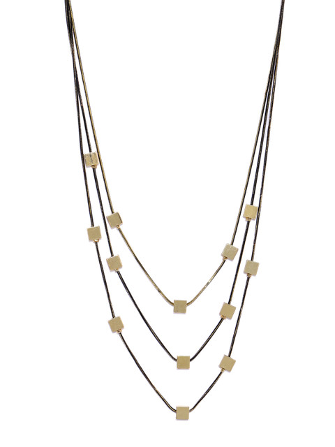 

Blisscovered Black Multi-Layered Necklace