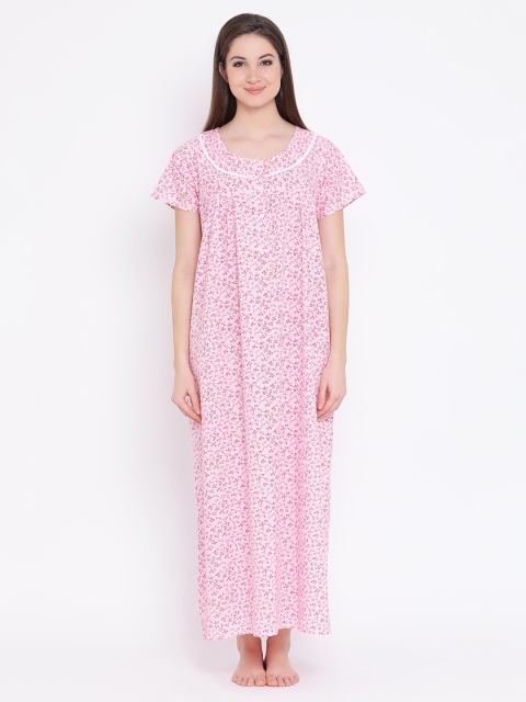 

Clovia Pink Printed Nightdress