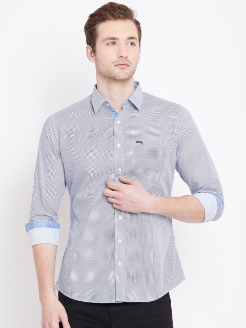 

JUMP USA Men White Regular Fit Printed Casual Shirt