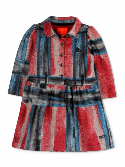 

Cherry Crumble Girls Multicoloured Printed Shirt Dress, Multi