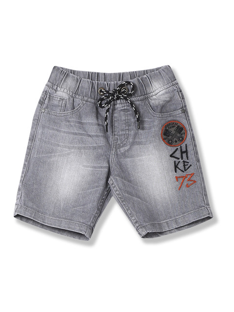 

Cherokee Boys Grey Washed Regular Fit Denim Shorts