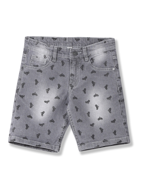 

Cherokee Boys Grey Washed Regular Fit Denim Shorts