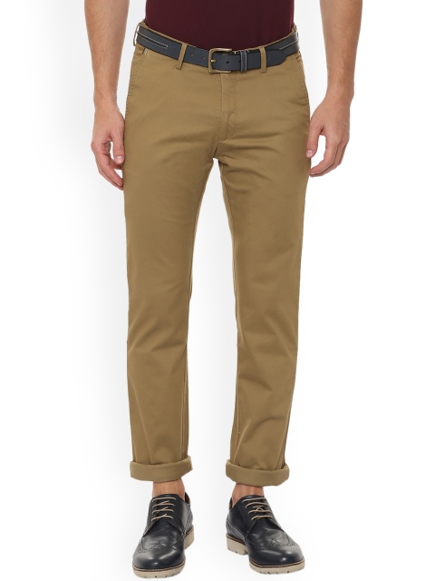 

Allen Solly Men Khaki Regular Fit Solid Regular Trousers