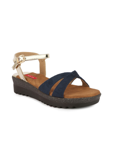 

SOLES Women Blue Colourblocked Sandals