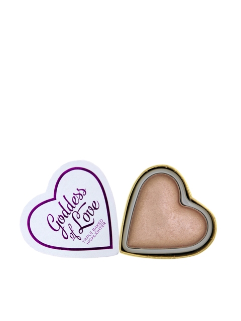 

Makeup Revolution London Blushing Hearts - Goddess of Love Highlighter 10g, Beige