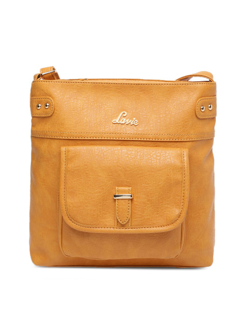 

Lavie Mustard Yellow Solid Sling Bag