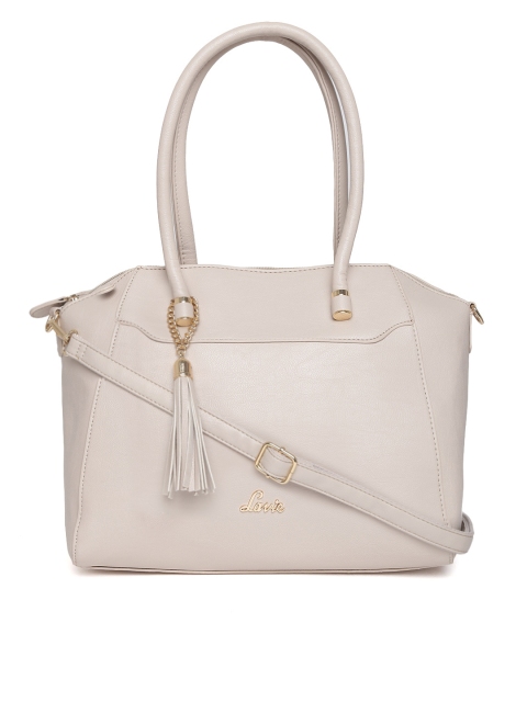 

Lavie Beige Solid Shoulder Bag with Tasselled Detail