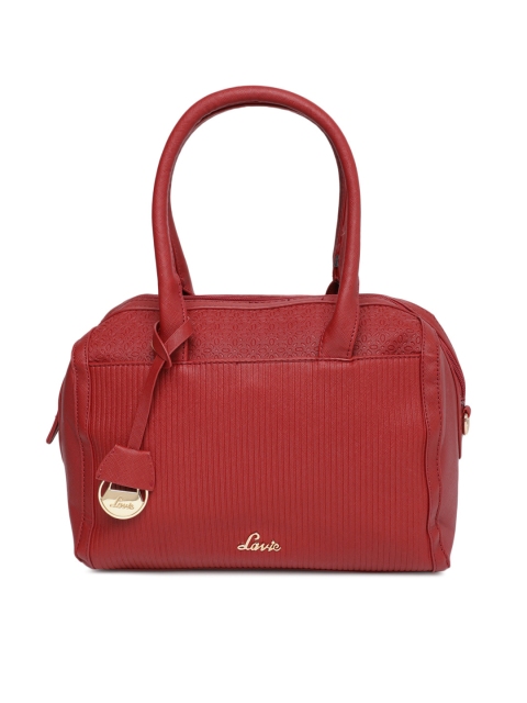 

Lavie Red Textured Handheld Bag