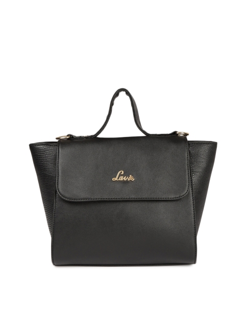 

Lavie Black Solid Satchel