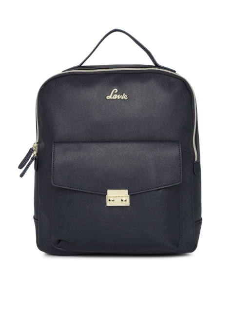 

Lavie Women Navy Blue Solid Backpack