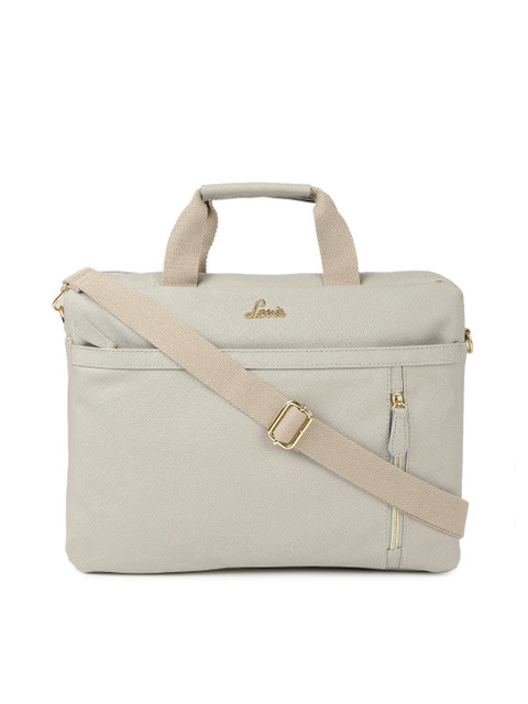 

Lavie Women Grey Solid Laptop Bag