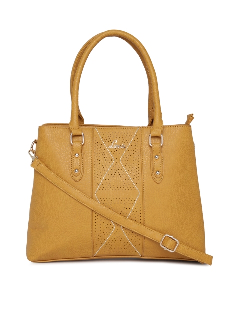 

Lavie Yellow Solid Handheld Bag