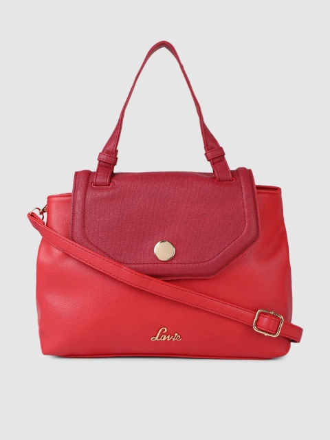 Lavie Red Solid Satchel
