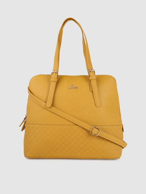 

Lavie Yellow Solid Shoulder Bag