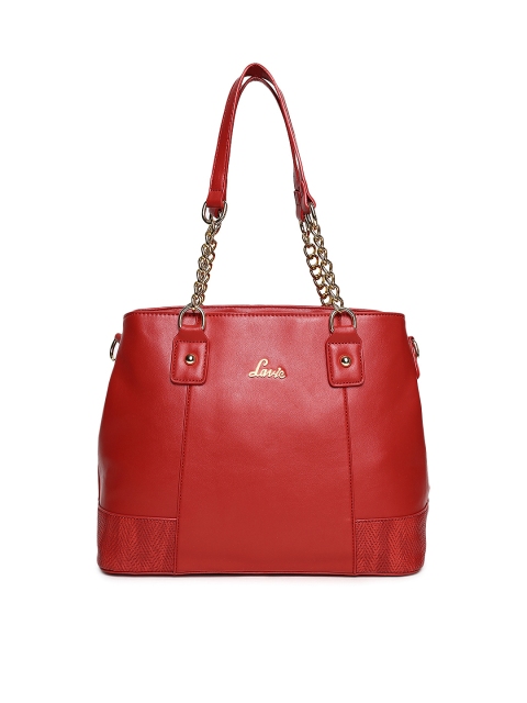 

Lavie Red Solid Shoulder Bag