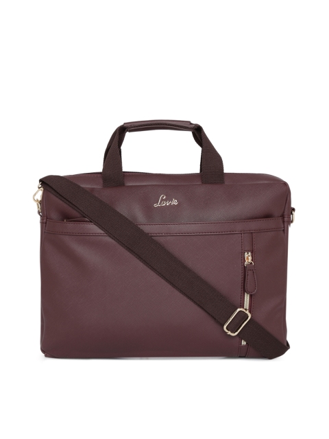 

Lavie Women Maroon Solid Laptop Bag