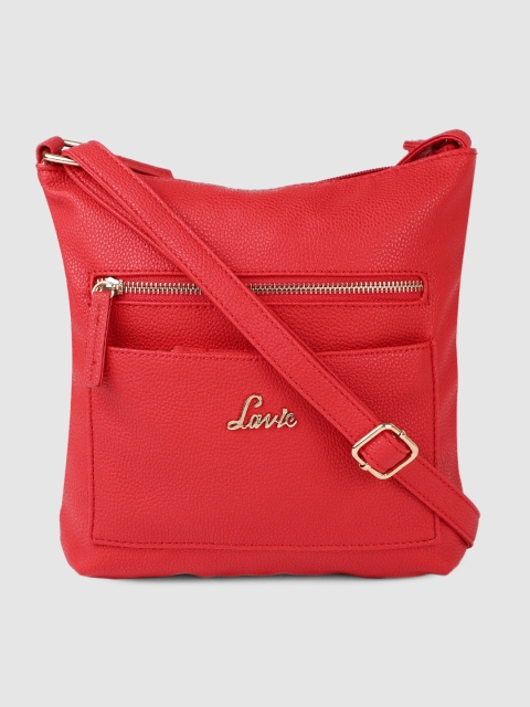 

Lavie Red Solid Sling Bag