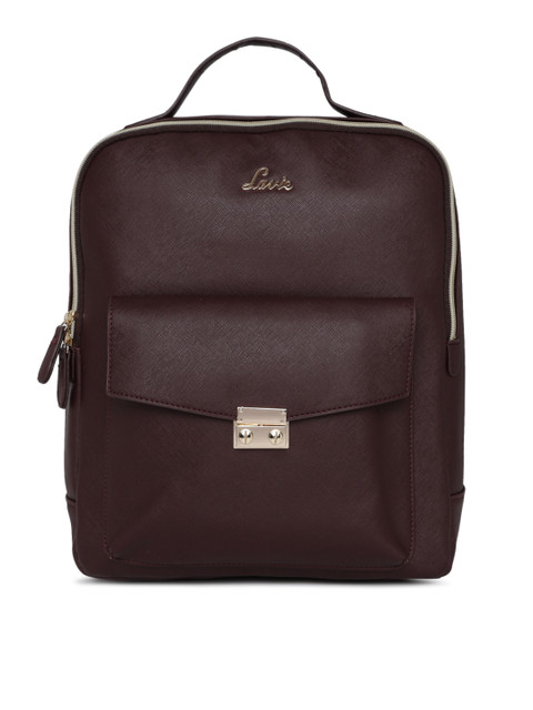 

Lavie Women Brown Solid Backpack