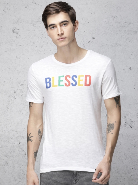 

Ecko Unltd Men White Printed Round Neck T-shirt