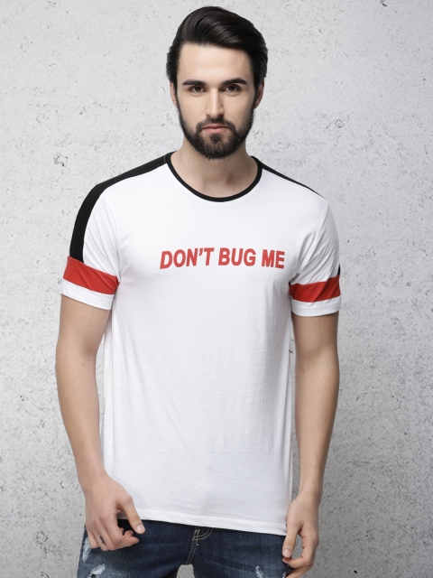 

Ecko Unltd Men White Printed Slim Fit Round Neck T-shirt