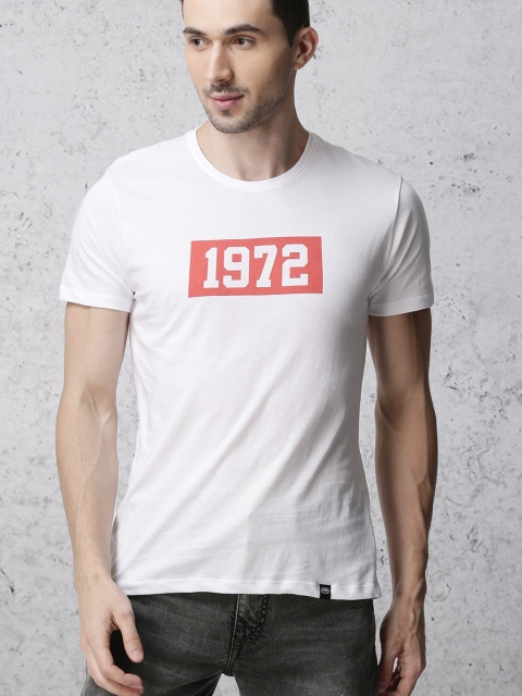 

Ecko Unltd Men White Printed Round Neck T-shirt