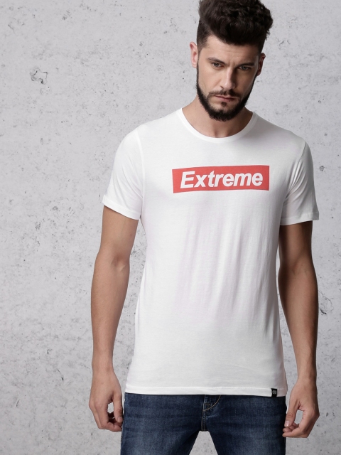 

Ecko Unltd Men White Printed Round Neck T-shirt