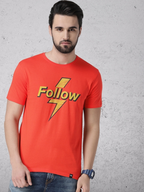 

Ecko Unltd Men Coral Printed Round Neck T-shirt