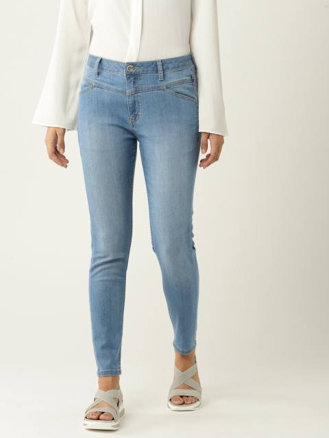 

United Colors of Benetton Women Blue Skinny Fit High-Rise Clean Look Stretchable Jeans