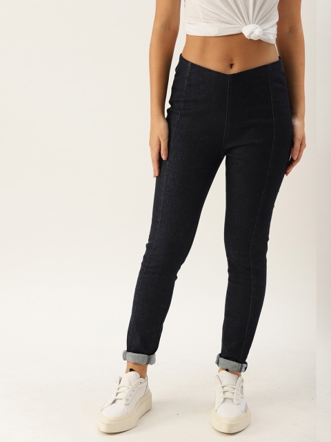 

United Colors of Benetton Women Black Regular Fit Solid Jeggings