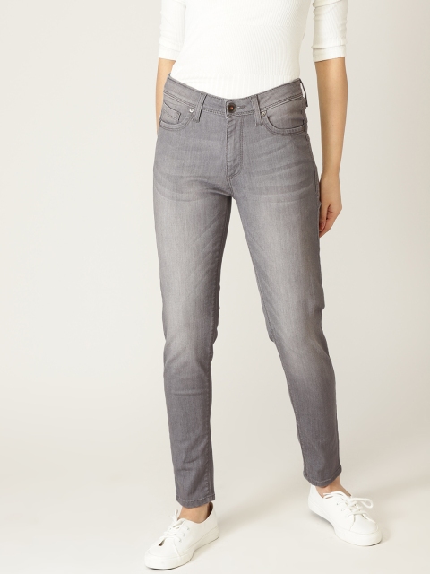 

United Colors of Benetton Women Grey Skinny Fit Mid-Rise Clean Look Stretchable Jeans