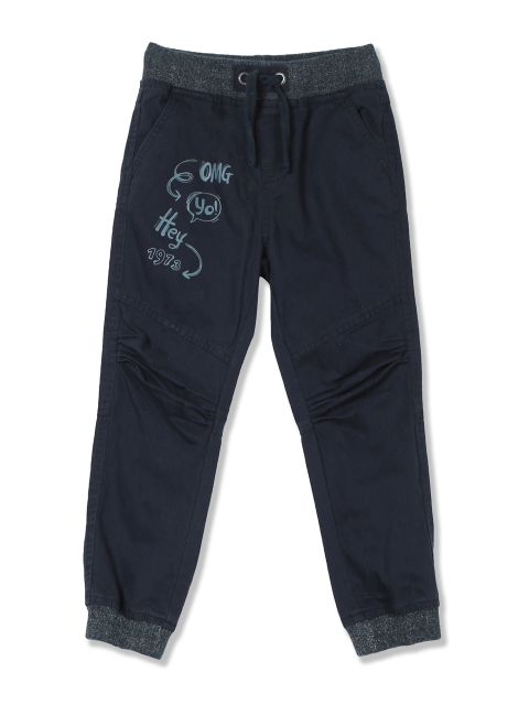 

Cherokee Boys Blue Regular Fit Printed Joggers